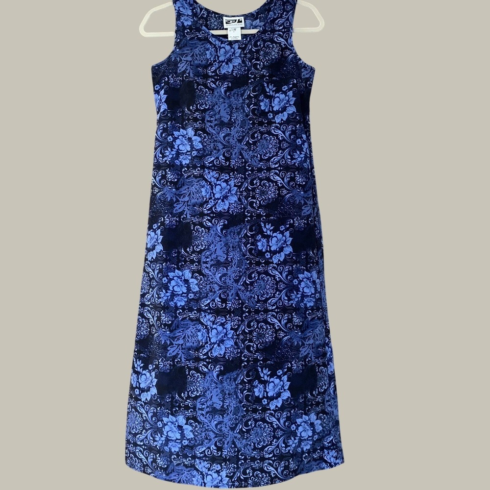 Speechless Vintage Maxi Dress 90s Y2k Floral Blue Full Length Sleeveless 16